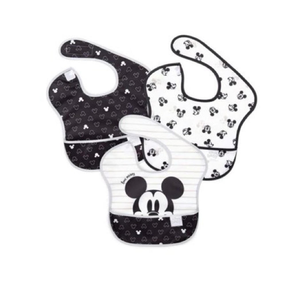New Bumkins Disney Bibs SuperBib Baby Toddler 6-24 Months Waterproof 3 Pack